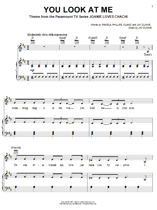 Jim Dunne You Look At Me Sheet Music Notes & Chords for Piano, Vocal & Guitar (Right-Hand Melody) - Download or Print PDF Jim Dunne You Look At Me Sheet Music Notes & Chords for Piano, Vocal & Guitar (Right-Hand Melody) - Download or Print PDF