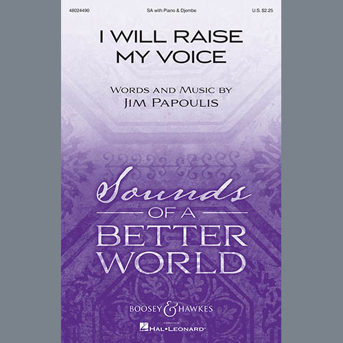 Jim Papoulis, I Will Raise My Voice, 2-Part Choir
