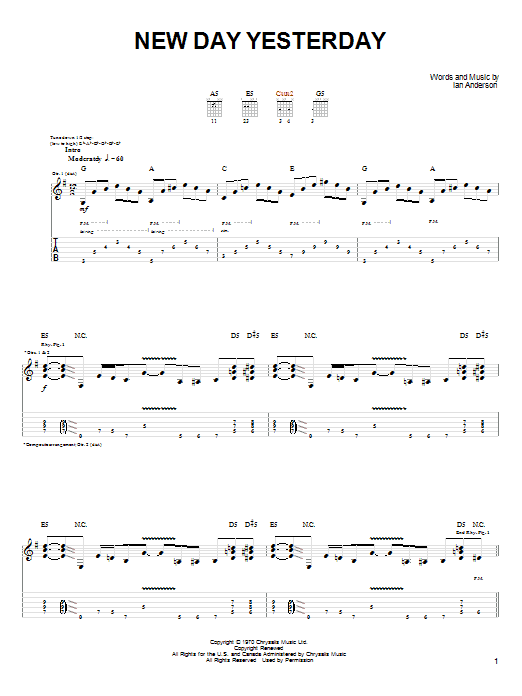 Joe Bonamassa New Day Yesterday Sheet Music Notes & Chords for Guitar Tab - Download or Print PDF