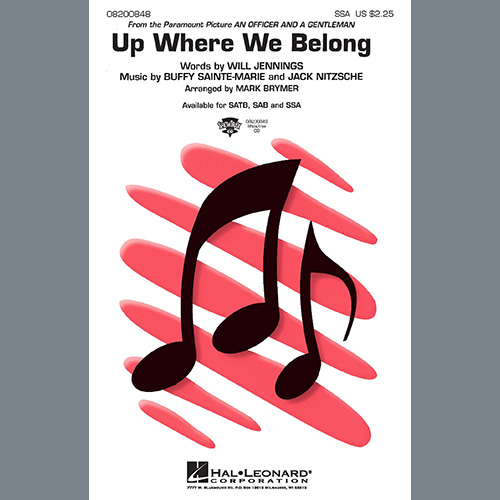 Joe Cocker & Jennifer Warnes, Up Where We Belong (arr. Mark Brymer), SAB Choir