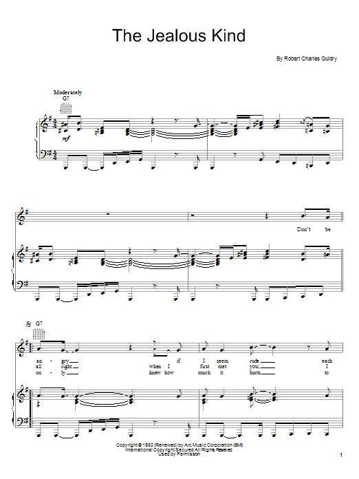 Joe Cocker The Jealous Kind Sheet Music Notes & Chords for Piano, Vocal & Guitar (Right-Hand Melody) - Download or Print PDF Joe Cocker The Jealous Kind Sheet Music Notes & Chords for Piano, Vocal & Guitar (Right-Hand Melody) - Download or Print PDF