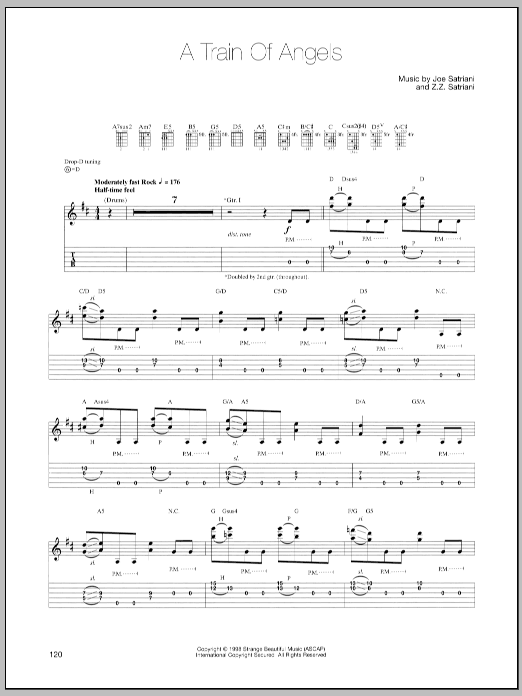 Joe Satriani A Train Of Angels Sheet Music Notes & Chords for Guitar Tab - Download or Print PDF