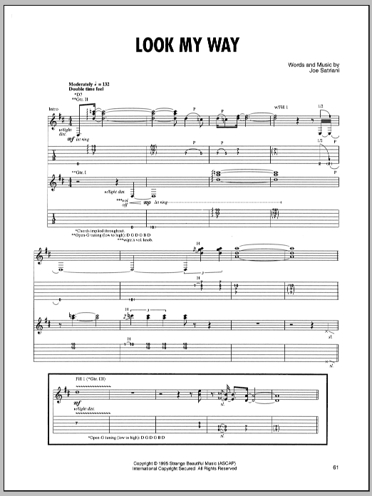 Joe Satriani Look My Way Sheet Music Notes & Chords for Guitar Tab - Download or Print PDF