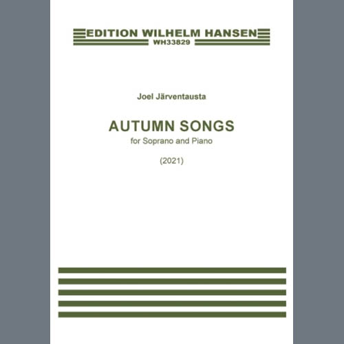 Joel Järventausta Joel Järventausta, Autumn Songs, Piano & Vocal