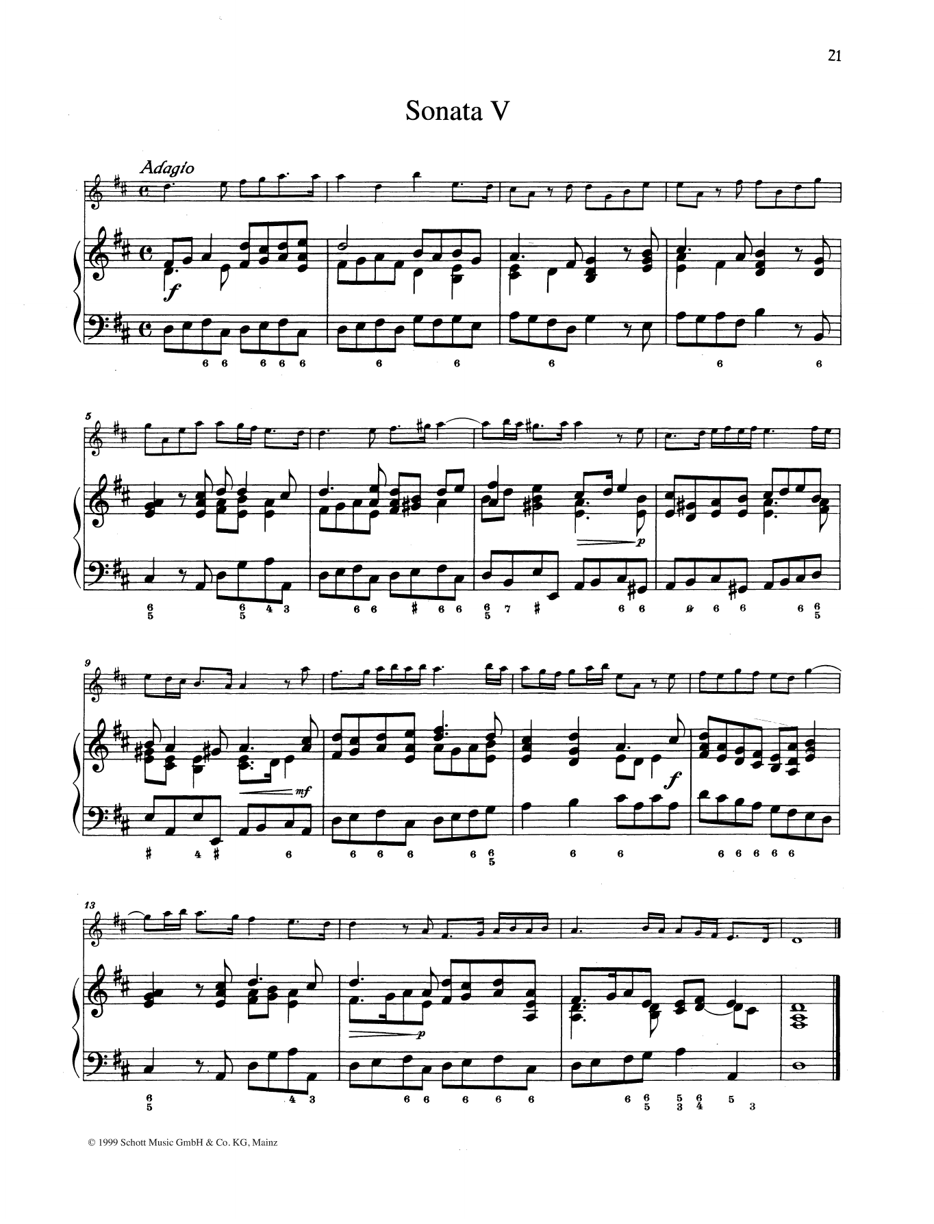 Baldassare Galuppi Sonata No. 5 Sheet Music Notes & Chords for String Solo - Download or Print PDF Baldassare Galuppi Sonata No. 5 Sheet Music Notes & Chords for String Solo - Download or Print PDF