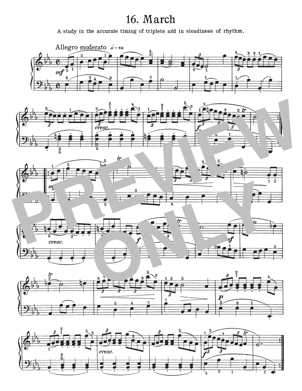 Johann Sebastian Bach March In E-Flat Major, BWV App 127 Sheet Music Notes & Chords for Piano Solo - Download or Print PDF