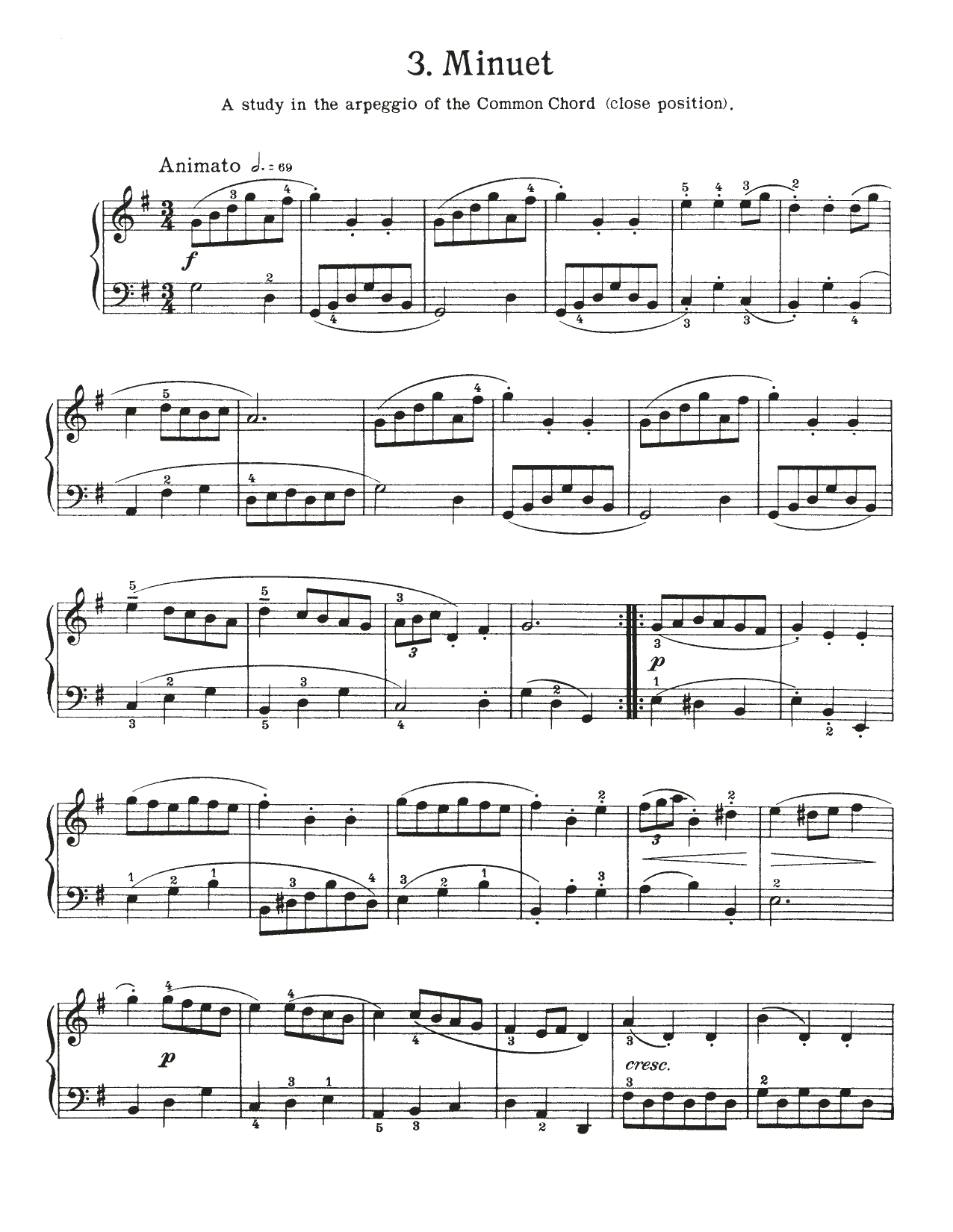 Johann Sebastian Bach Minuet In G Major, BWV Appendix 116 Sheet Music Notes & Chords for Piano Solo - Download or Print PDF