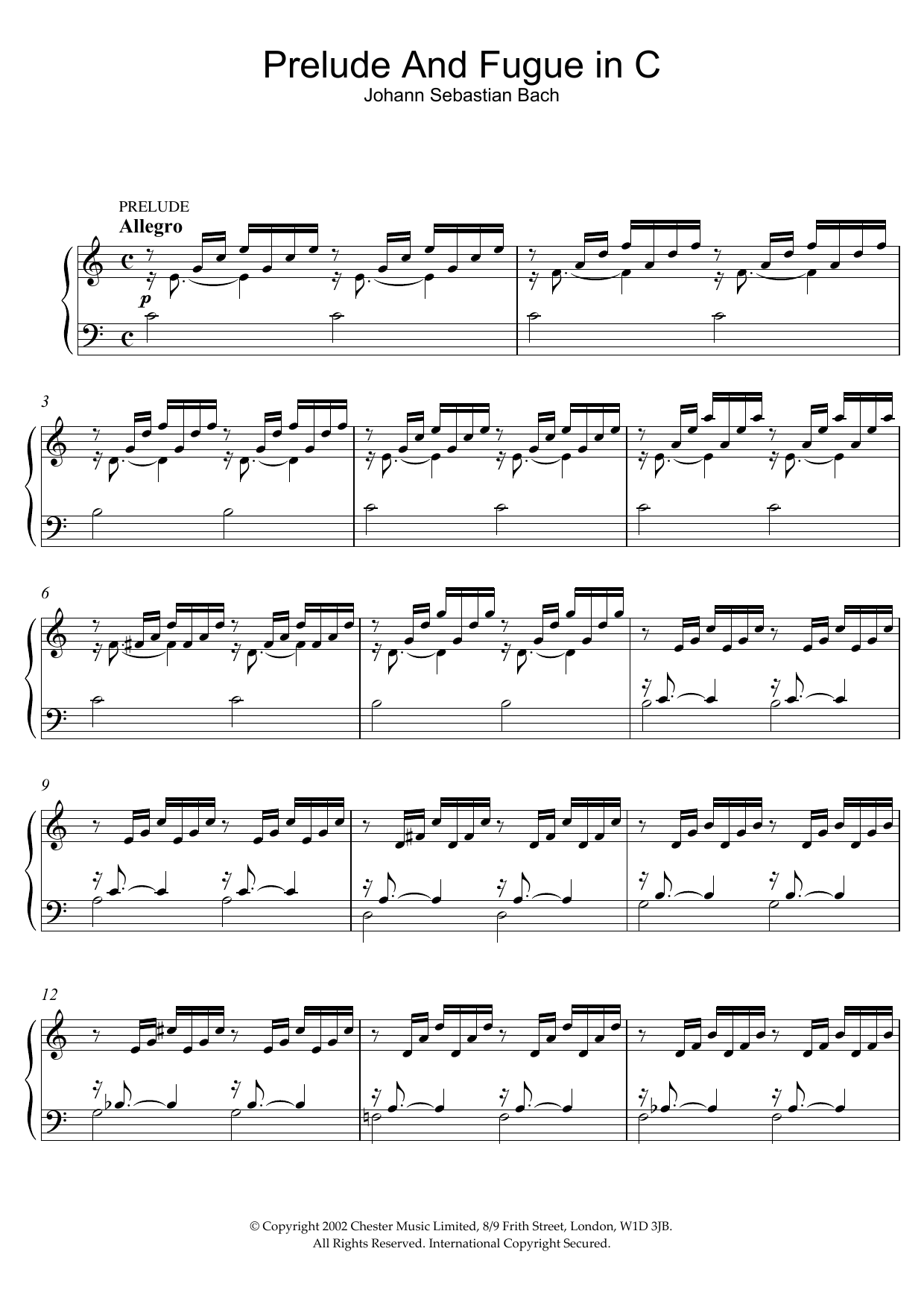 Johann Sebastian Bach Prelude No.1 in C Major (from The Well-Tempered Clavier, Bk.1) Sheet Music Notes & Chords for Violin - Download or Print PDF