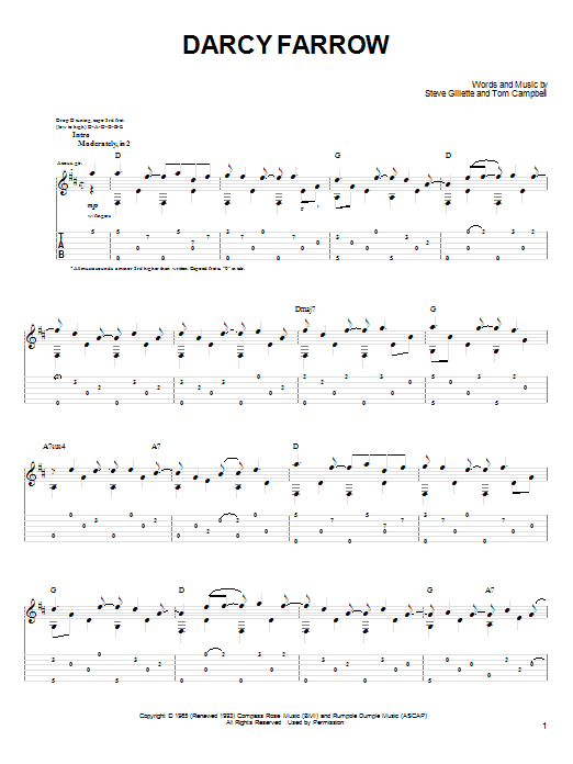 John Denver Darcy Farrow Sheet Music Notes & Chords for Guitar Tab - Download or Print PDF John Denver Darcy Farrow Sheet Music Notes & Chords for Guitar Tab - Download or Print PDF