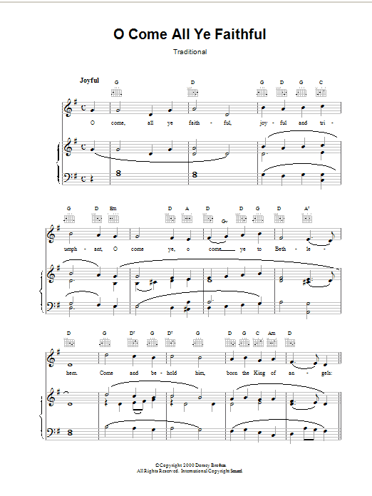 John Francis Wade O Come, All Ye Faithful (Adeste Fideles) Sheet Music Notes & Chords for Ukulele - Download or Print PDF