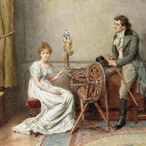 John Francis Waller, The Spinning Wheel Song, Piano, Vocal & Guitar (Right-Hand Melody)