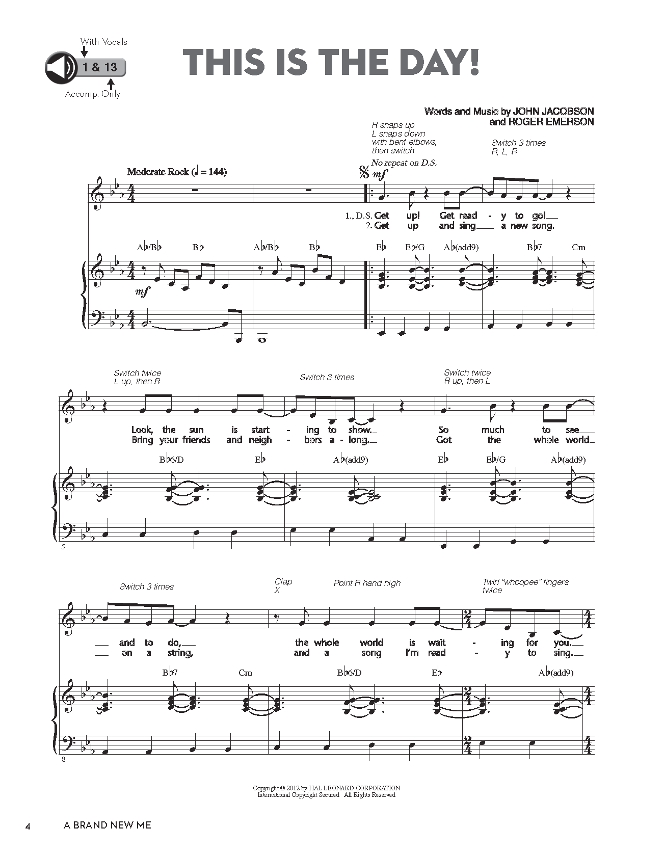 John Jacobson A Brand New Me Sheet Music Notes & Chords for Choral - Download or Print PDF