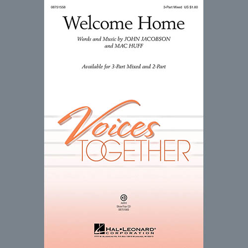 John Jacobson, Welcome Home, 2-Part Choir