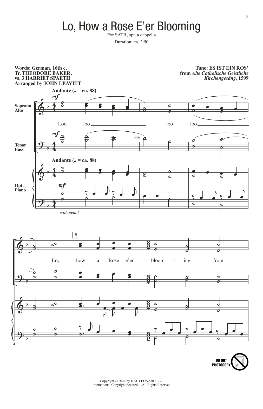 John Leavitt A Peaceful Christmas Sheet Music Notes & Chords for SATB Choir - Download or Print PDF