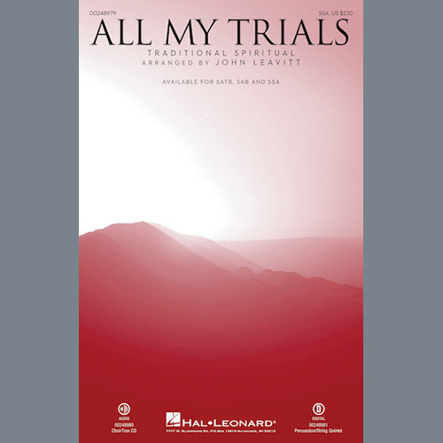 John Leavitt, All My Trials, SATB