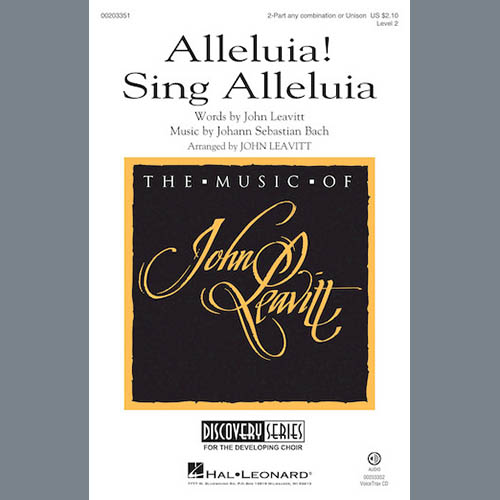 John Leavitt, Alleluia! Sing Alleluia, 2-Part Choir