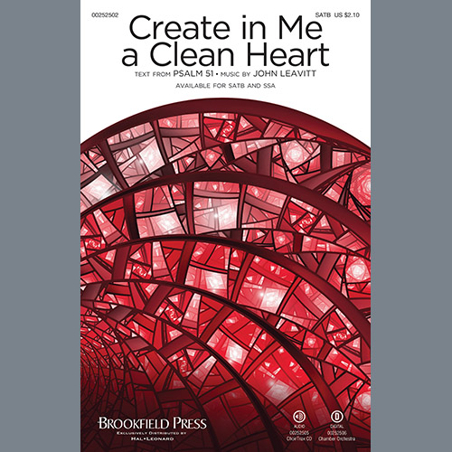 John Leavitt, Create In Me A Clean Heart, SATB