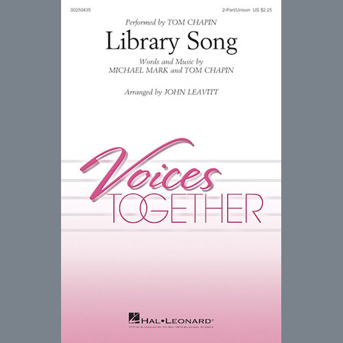 John Leavitt, Library Song, 2-Part Choir