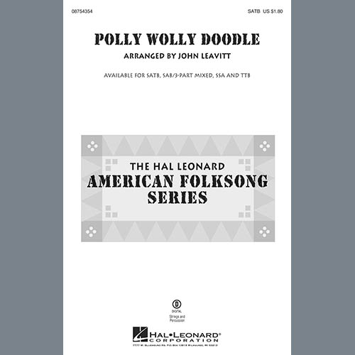 John Leavitt, Polly Wolly Doodle - Viola, Choir Instrumental Pak