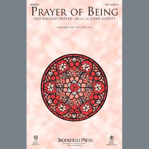 John Leavitt, Prayer Of Being, SATB Choir