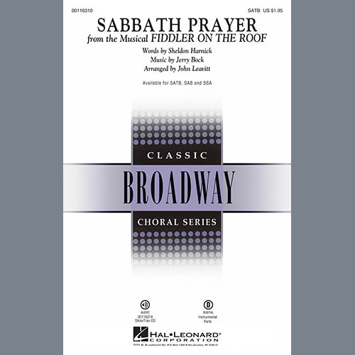 John Leavitt, Sabbath Prayer (from Fiddler On The Roof), SSA