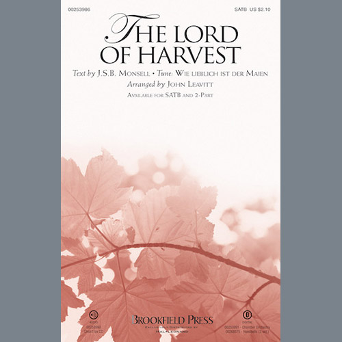 John Leavitt, The Lord Of Harvest, 2-Part Choir