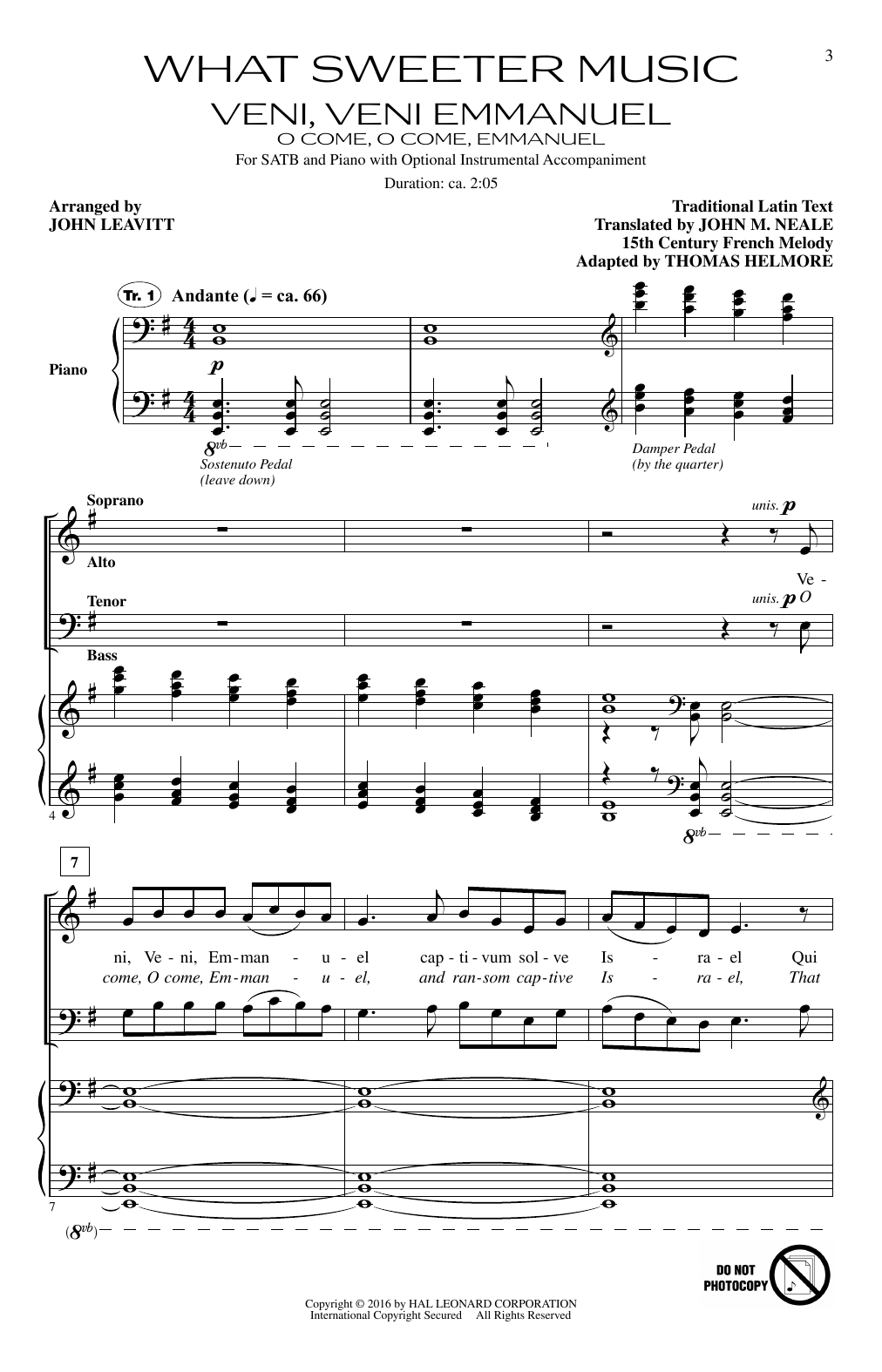 John Leavitt What Sweeter Music (A Cantata for Christmas) Sheet Music Notes & Chords for SATB Choir - Download or Print PDF