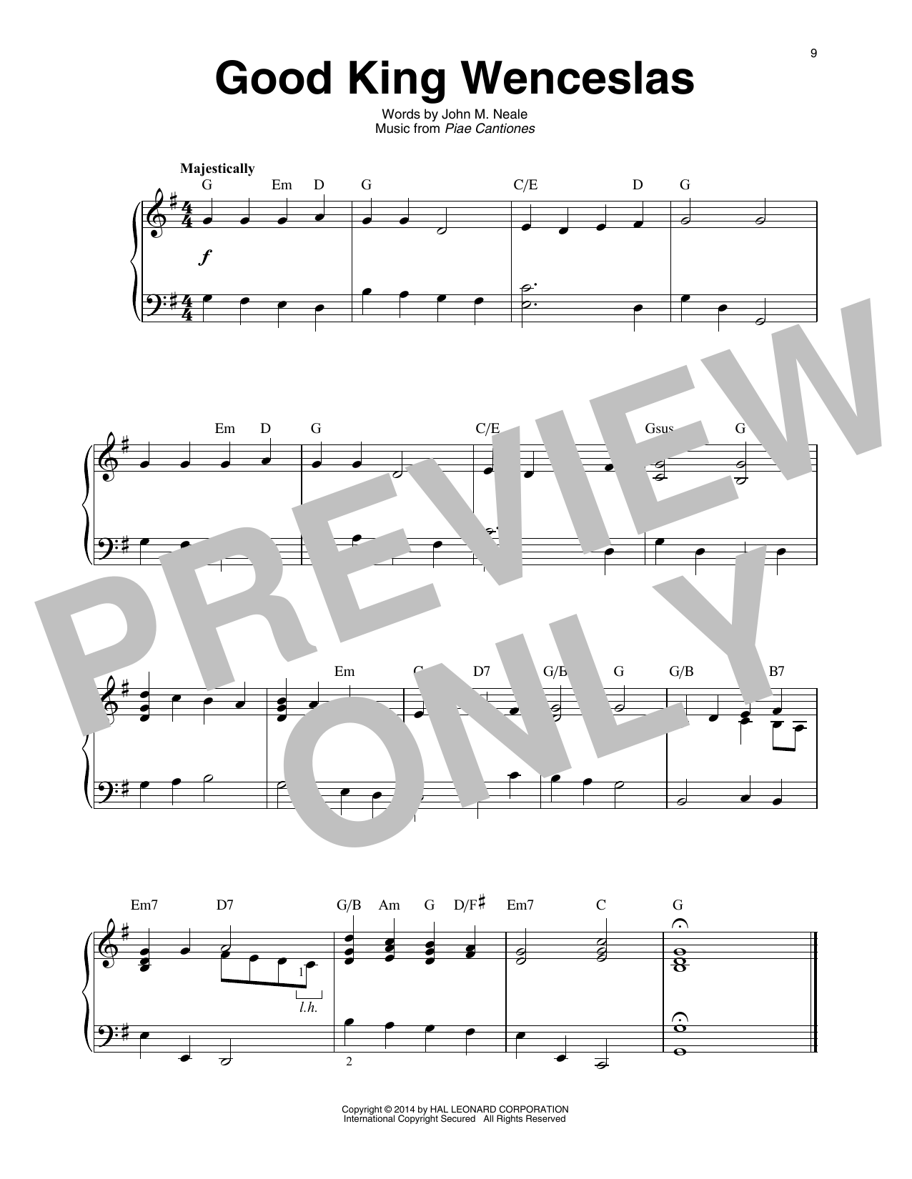 John M. Neale Good King Wenceslas (arr. Maeve Gilchrist) Sheet Music Notes & Chords for Harp - Download or Print PDF