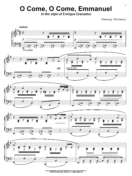 John M. Neale O Come, O Come Emmanuel Sheet Music Notes & Chords for Piano - Download or Print PDF