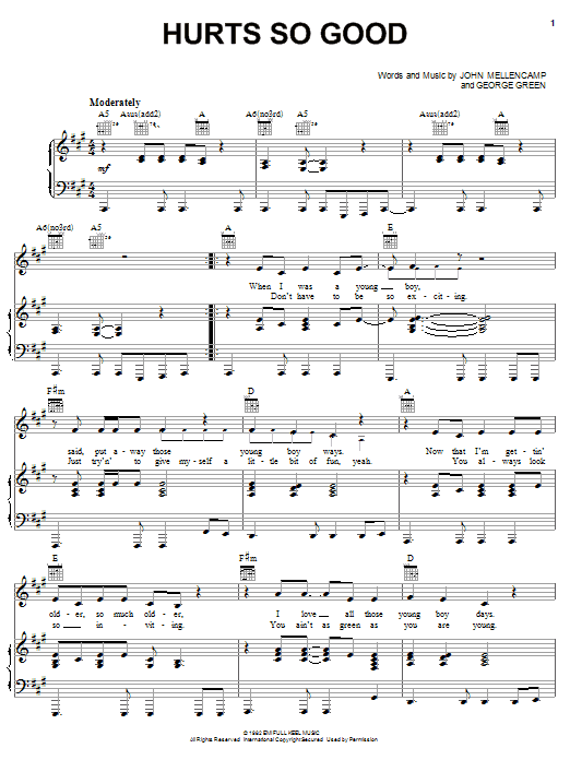 John Mellencamp Hurts So Good Sheet Music Notes & Chords for Drums Transcription - Download or Print PDF