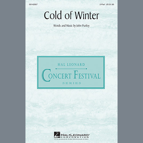 John Purifoy, Cold Of Winter, 2-Part Choir