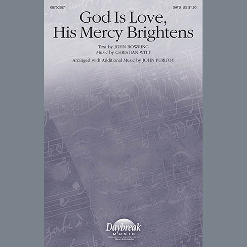 John Purifoy, God Is Love, His Mercy Brightens, SATB