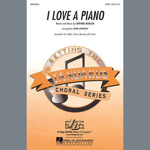 Irving Berlin, I Love A Piano (arr. John Purifoy), 3-Part Mixed