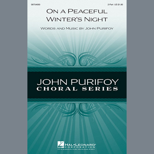 John Purifoy, On A Peacful Winter's Night, 2-Part Choir