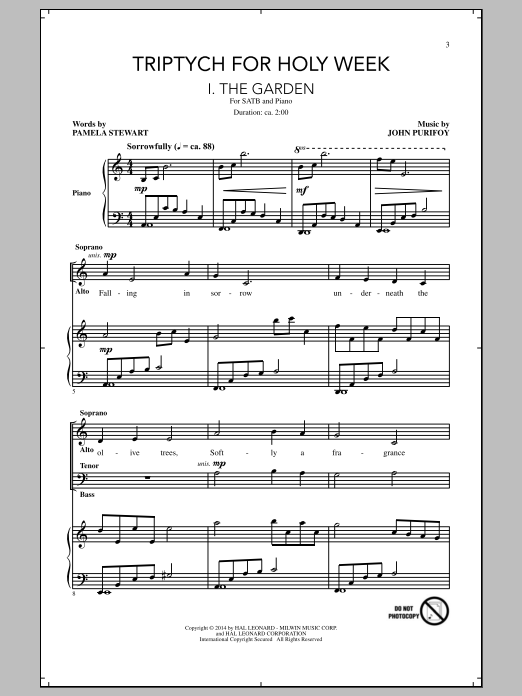 John Purifoy The Betrayal Sheet Music Notes & Chords for SATB - Download or Print PDF