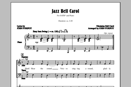 Traditional Ukrainian Bell Carol (arr. John Purifoy) Sheet Music Notes & Chords for SSA - Download or Print PDF