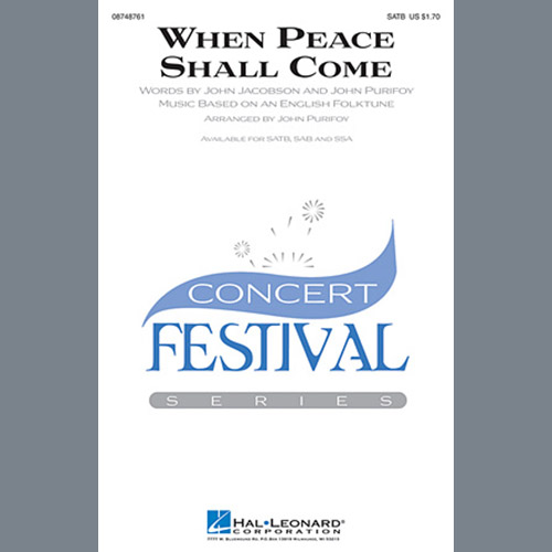 John Purifoy, When Peace Shall Come, SATB