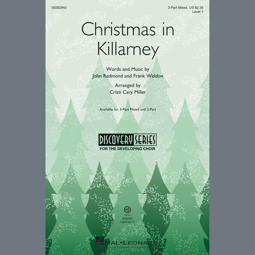 John Redmond & Frank Weldon, Christmas In Killarney (arr. Cristi Cary Miller), 2-Part Choir