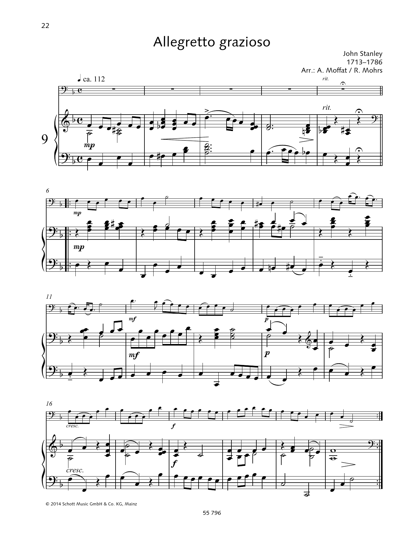 John Stanley Allegretto Grazioso Sheet Music Notes & Chords for String Solo - Download or Print PDF