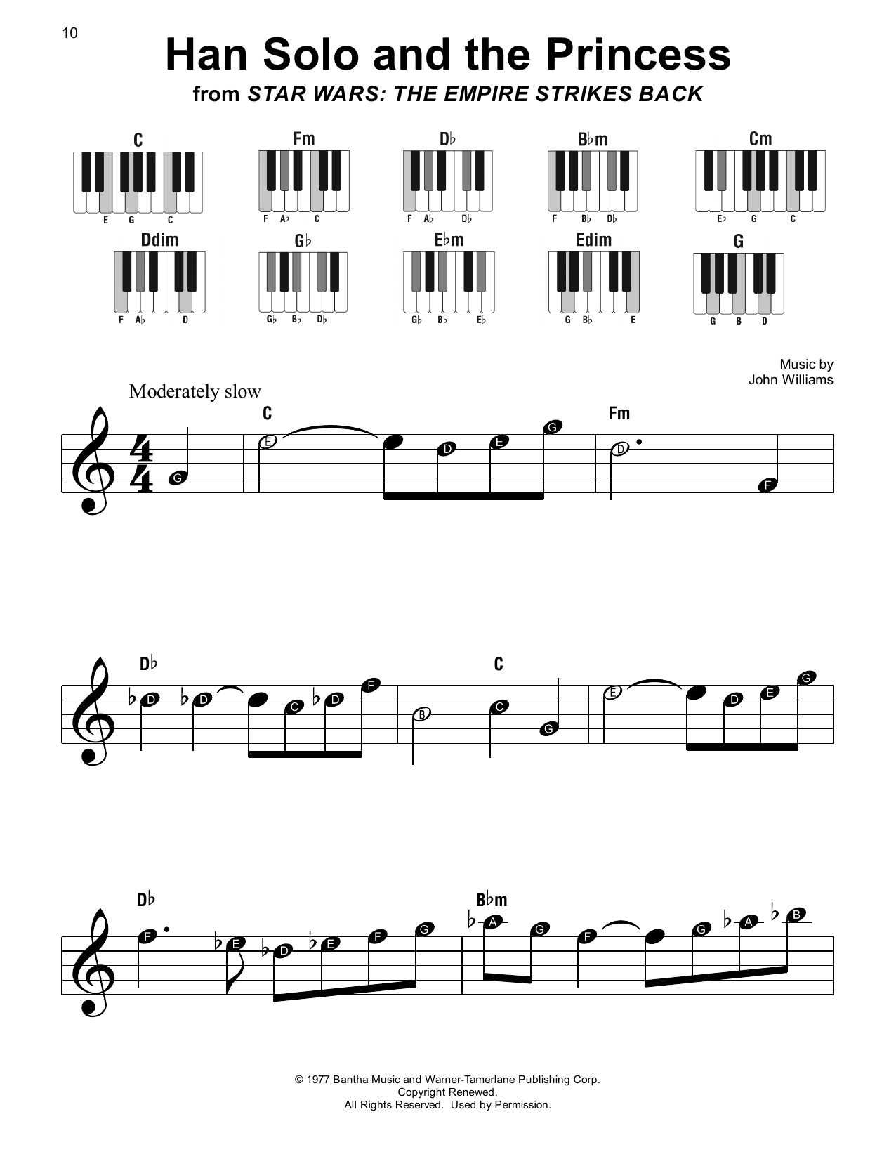 John Williams Han Solo And The Princess (from Star Wars: The Empire Strikes Back) Sheet Music Notes & Chords for Oboe Solo - Download or Print PDF