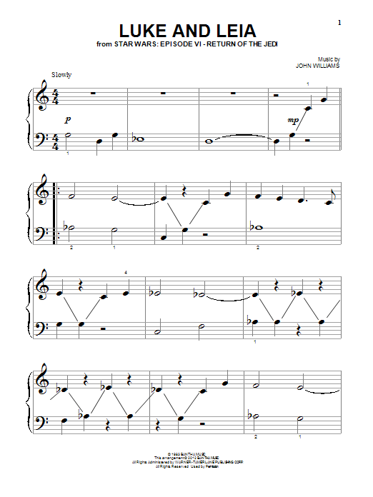John Williams Luke And Leia (from Star Wars: Return of the Jedi) Sheet Music Notes & Chords for Guitar Tab - Download or Print PDF