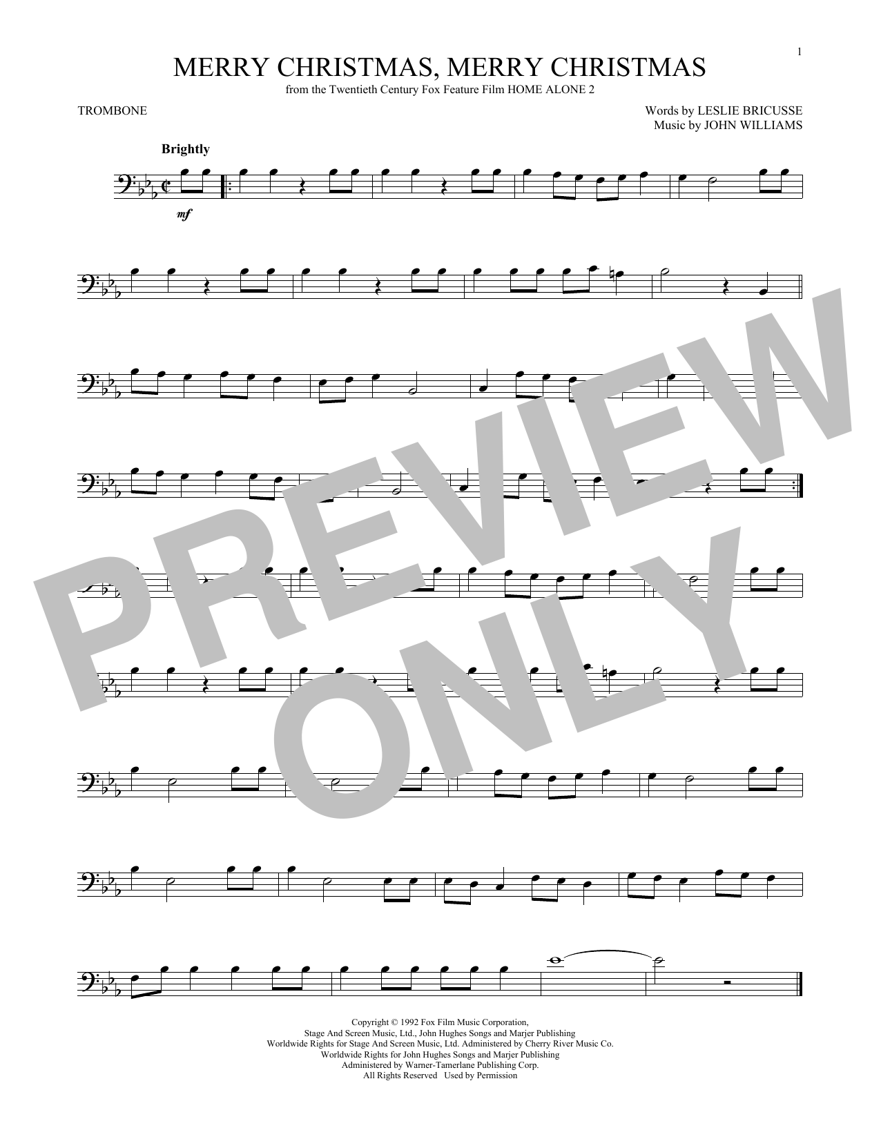 John Williams Merry Christmas, Merry Christmas Sheet Music Notes & Chords for Viola - Download or Print PDF