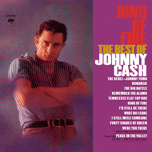 Johnny Cash, Ring Of Fire, Melody Line, Lyrics & Chords