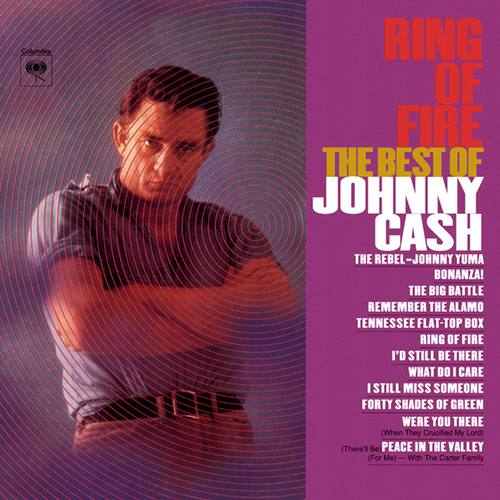 Johnny Cash, Ring Of Fire, Piano, Vocal & Guitar (Right-Hand Melody)