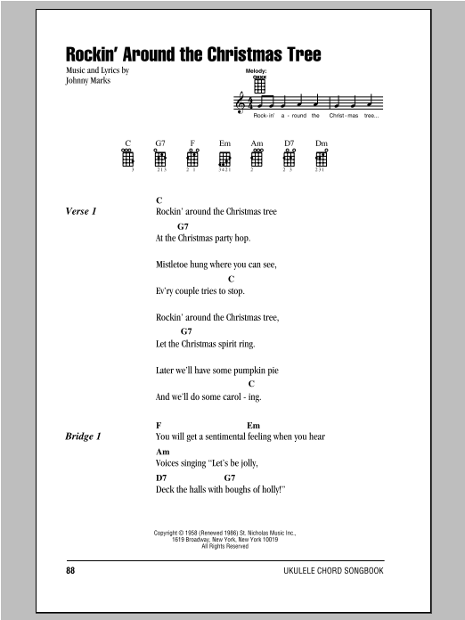 Johnny Marks Rockin' Around The Christmas Tree Sheet Music Notes & Chords for Cello - Download or Print PDF