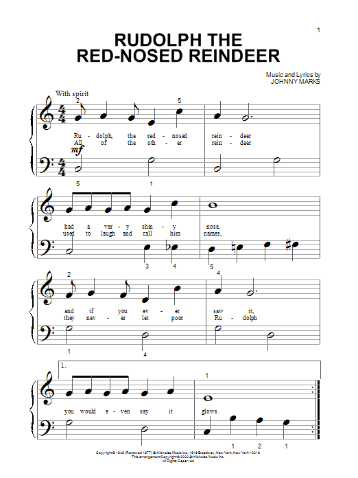 Johnny Marks Rudolph The Red-Nosed Reindeer Sheet Music Notes & Chords for French Horn - Download or Print PDF