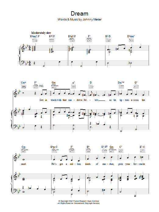 Johnny Mercer Dream Sheet Music Notes & Chords for Ukulele - Download or Print PDF