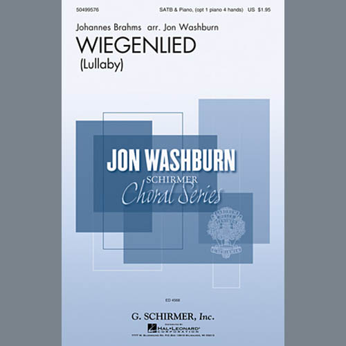 Johannes Brahms, Wiegenlied (arr. Jon Washburn), Choral SSATB