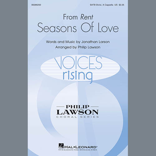 Jonathan Larson, Seasons Of Love (from Rent) (arr. Philip Lawson), SATB Choir