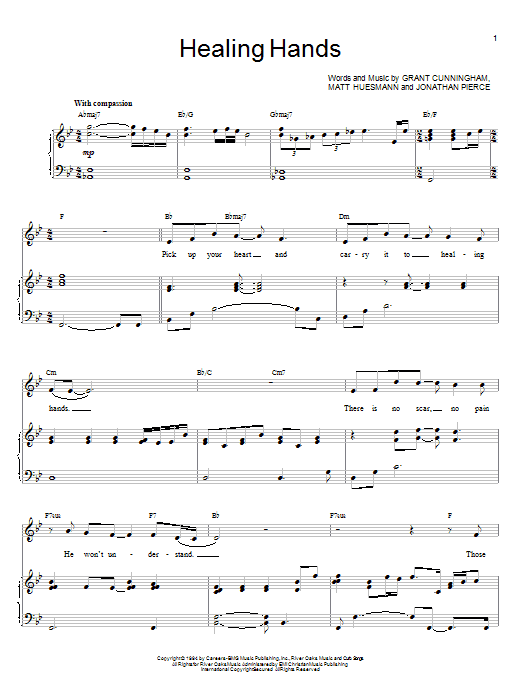 Jonathan Pierce Healing Hands Sheet Music Notes & Chords for Voice - Download or Print PDF